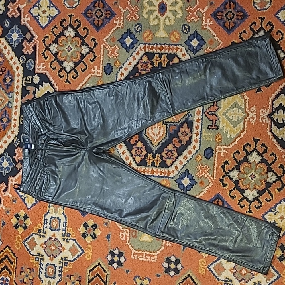 Gap Men's Leather Pants 33×34 Black